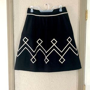 NWT Ann Taylor Loft Size 4P A Line Artistic Geometrical Patterned Skirt